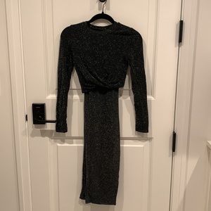 H&M two piece glittery set